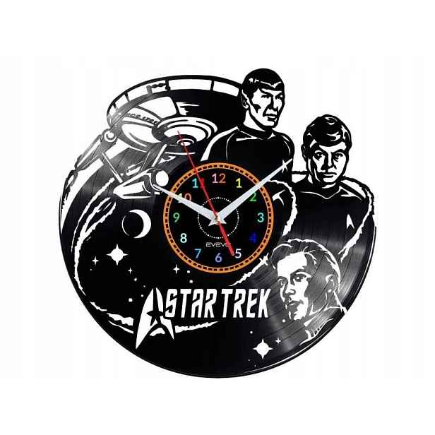 Star Ship Dekorativní Nástěnné Hodiny Moderní Vinylová Deska Na Pr