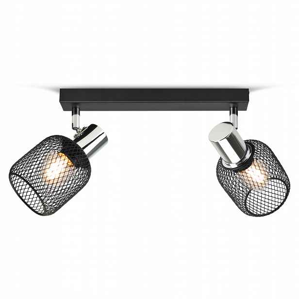 Stropní Svítidlo Lustr Stropní Svítidlo Vintage Loft Reflektor 444-BG2 E27 ze síťoviny