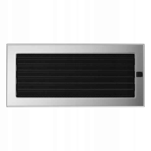 Ventilační Mřížka 17x37 niklovaná s žaluzií