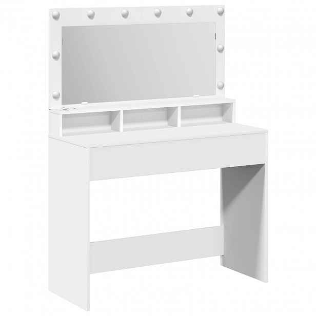 vidaXL Kosmetický stůl Bílá 100 x 41 x 135 cm Kompozitní dřevo