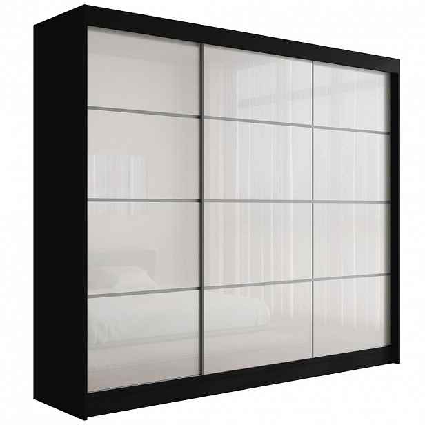 ALTDECOR ŠATNÍ SKŘÍŇ PEKA III – 250 cm – černá|bílá