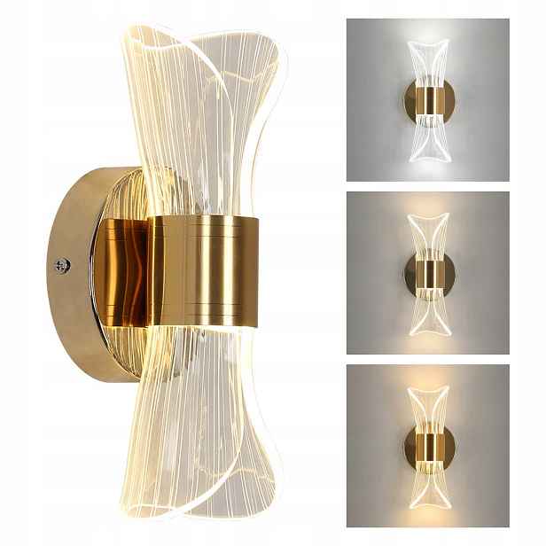 Led Nástěnná Lampa Zlatá Nástěnná Lampa Stmívatelná, Moderní Do Ložnice