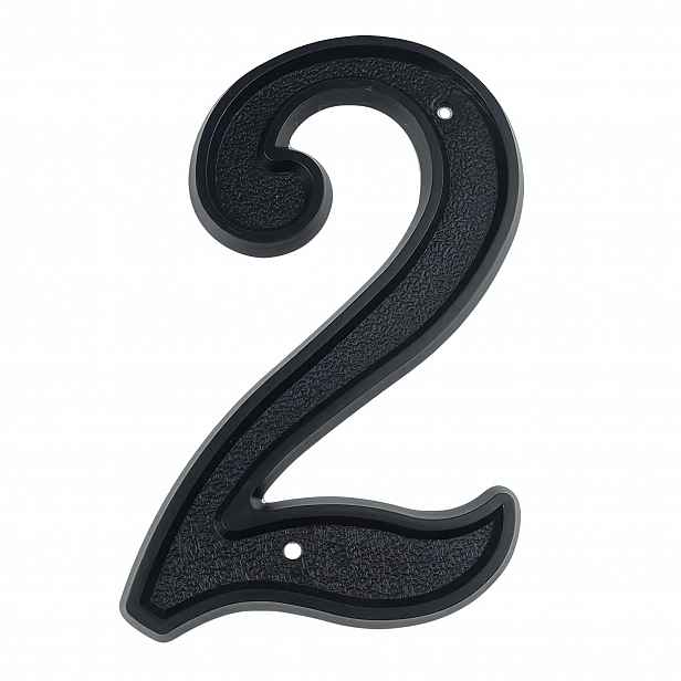 TEMU 1 ks Černé moderní číslo domu 5,5" (139 mm), ABS plast, adresní cedule na poštovní schránku, venkovní číslo dveří #0-9