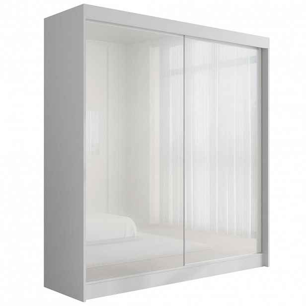 ALTDECOR ŠATNÍ SKŘÍŇ PEKA – 200 cm – bílá