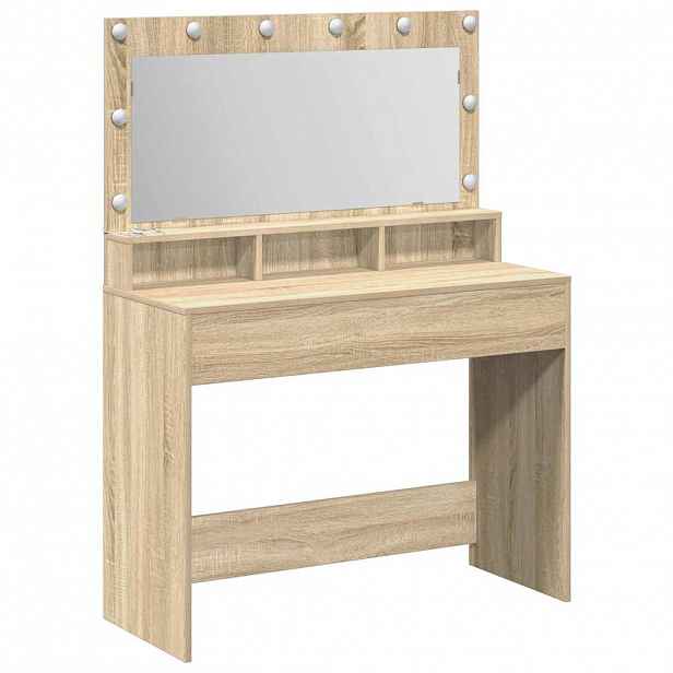 vidaXL Kosmetický stůl Sonoma dub 100 x 41 x 135 cm Kompozitní dřevo