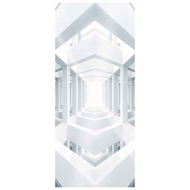 Fototapeta Symetrie Abstrakce Minimalismus Bílá Perspektiva 91x211 lepidlo