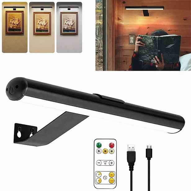 Led koupelnové nástěnné svítidlo Lampa nad zrcadlo 32 cm 300 lm 3 Barva Usb 4400 mAh