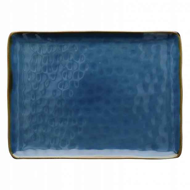 Obdélníková miska Concerto Blu Avio Rose&Tulipani 36x26.5 cm