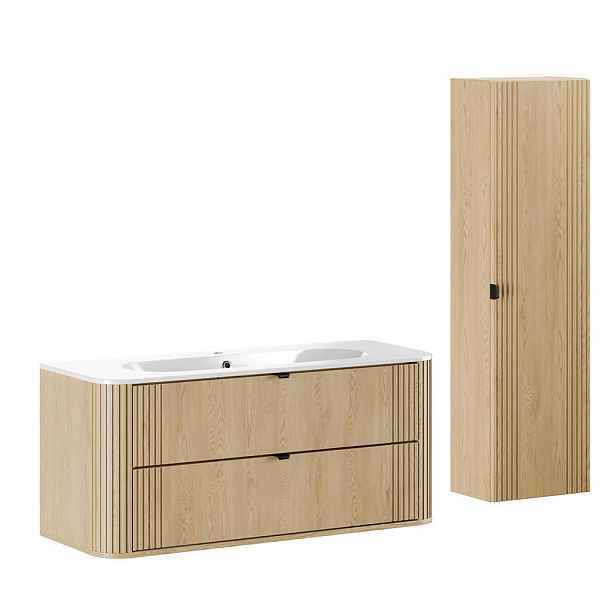 Petits-meubles KOUPELNOVÝ NÁBYTEK 120cm Mila 2er-Set Světlý dub