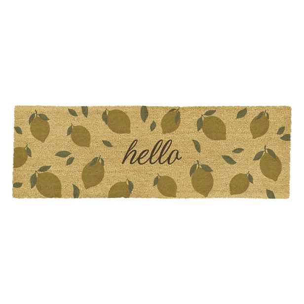 Rohožka z kokosového vlákna 40x120 cm Hello Lemons – Artsy Doormats
