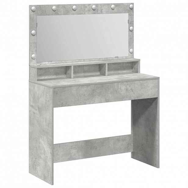 vidaXL Kosmetický stůl Betonově šedá 100 x 41 x 135 cm