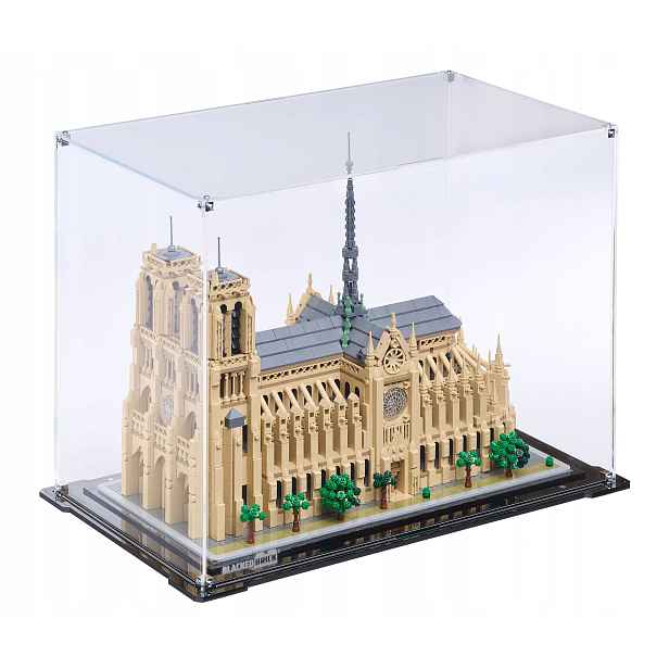 Vitrína Blacked Brick pro Lego 21061 Architecture – Notre-Dame v Paříži