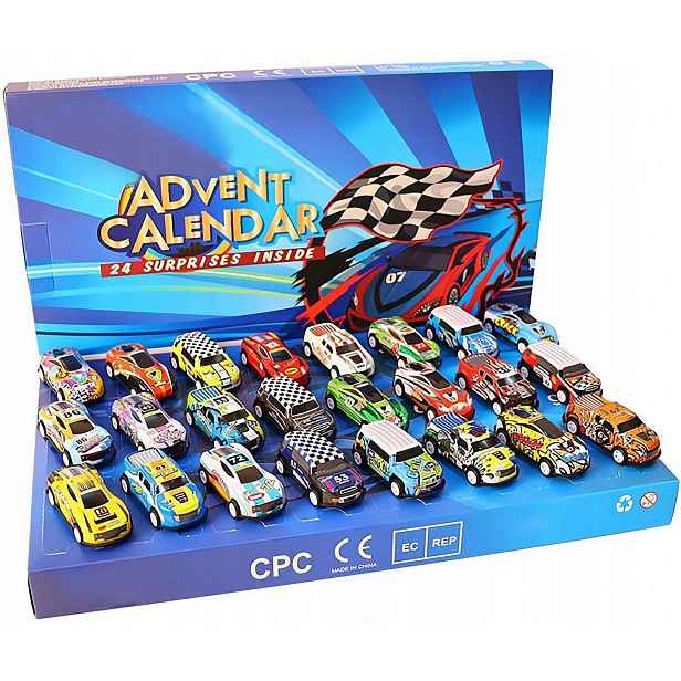 Adventní kalendář Auta Auta Chlapci Angličáky Dárky pro Mikuláše