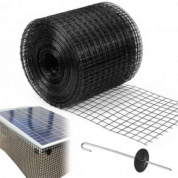Síť proti ptákům Pvc 30 M černá pro zahradu, terasu a venkovní použití