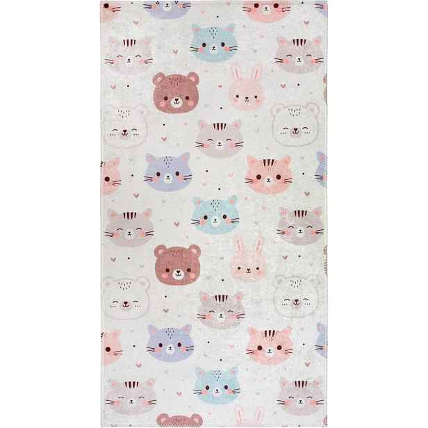 Slonovinový pratelný dětský koberec 120x180 cm Cute Animals – Vitaus