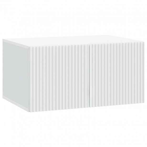 vidaXL Nástěnná TV skříň Bílá 59,5 x 41 x 30 cm Kompozitní dřevo