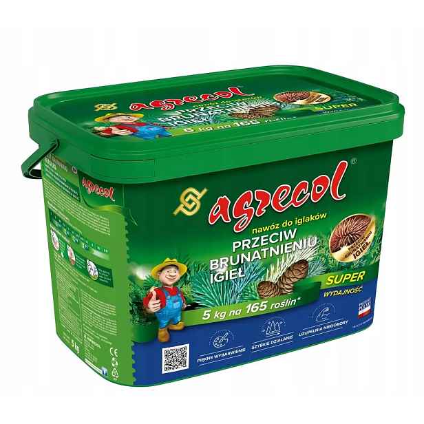 Hnojivo Na Jehličnany Proti Zhnědnutí Granulát 5 Kg Agrecol