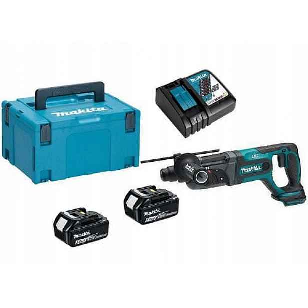 Makita DHR241RTJ Vrtací Kladivo Sds+ 18V 2x5.0Ah