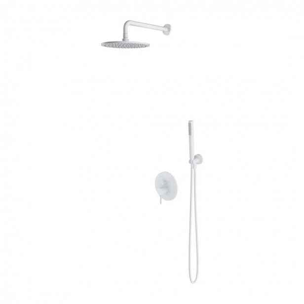 OMNIRES Y - Sprchový set s baterií pod omítku, s tělesem, průměr 25 cm, matná bílá SYSY35WM