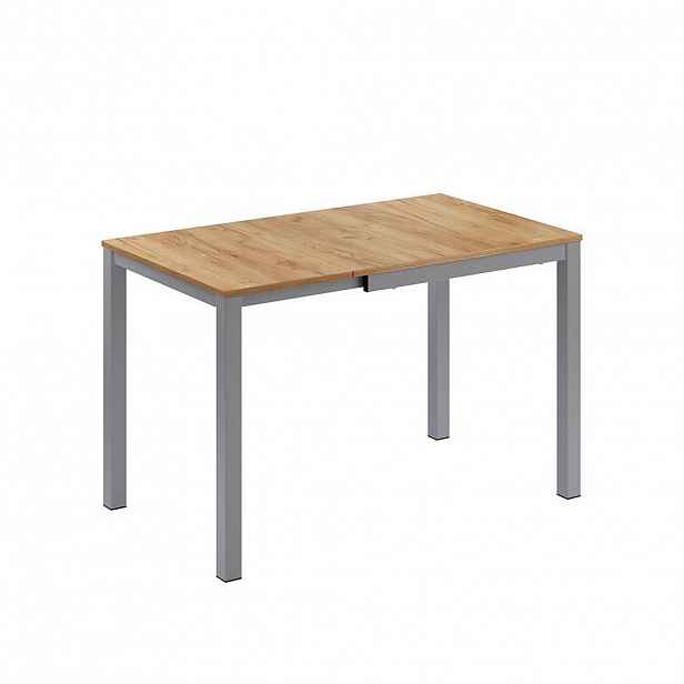 Vicco JÍDELNÍ STŮL Granny, Dub/Šedá, 80-120 x 70 cm Rozšiřitelný