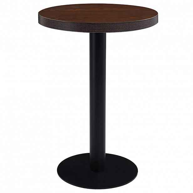 vidaXL Bistro stolek tmavě hnědý 60 cm MDF