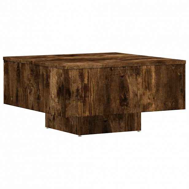 vidaXL Konferenční stolek kouřový dub 60x60x31,5 cm kompozitní dřevo