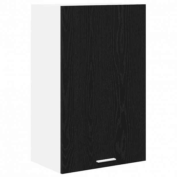 vidaXL Závěsná skříňka Černý dub a bílá 50 x 31 x 80 cm