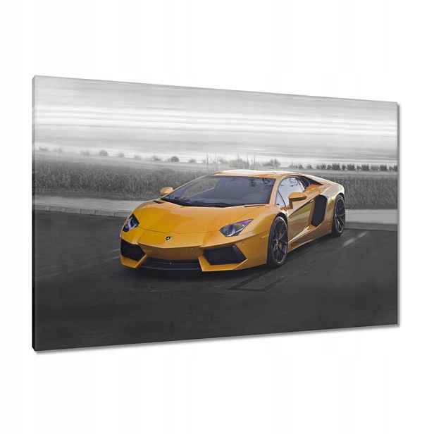 Obrazy 120x80 Oranžové auto