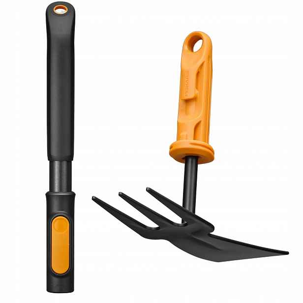 Fiskars Oneclick zahradní motyčka s vidlicemi 5 cm držák 29 Cm