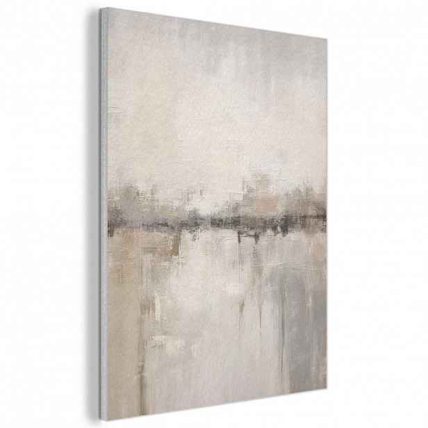 MuchoWow AKUSTICKÝ obraz Moderní umění - Abstraktní - Béžová 60x80 cm
