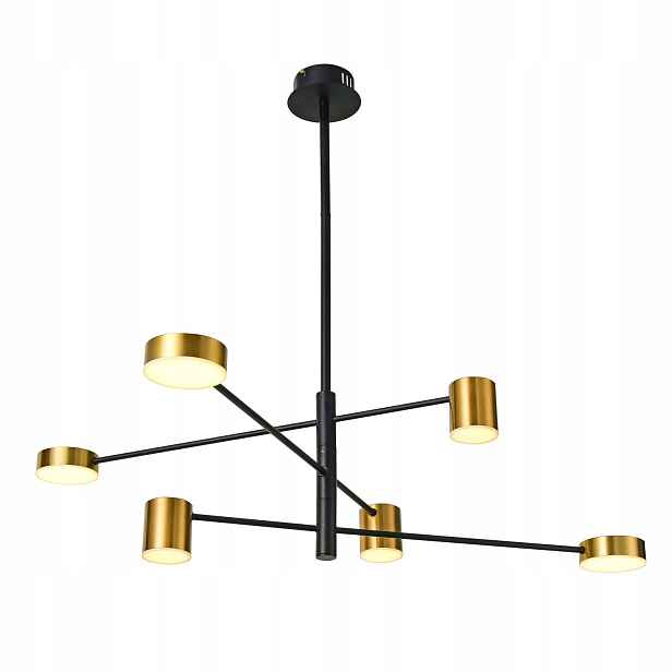 Remdal Závěsná lampa Zlatá Černá Moderní Led 36W 4000K 2700lm IP20