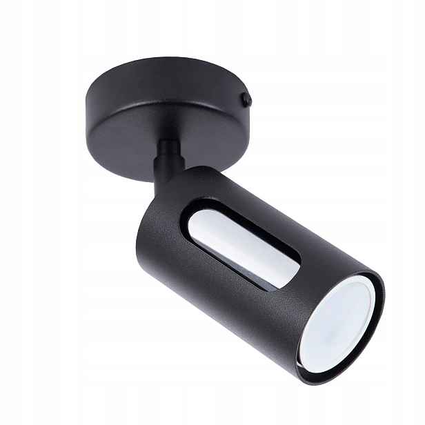 Spot Sigma Lighting Flow GU10 10W černý stříbrný pohyblivý reflektor