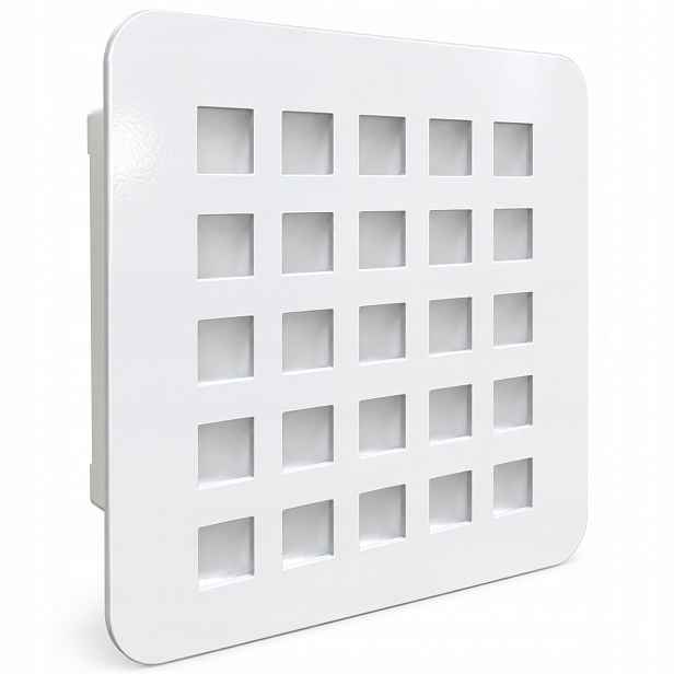 Ventilační Mřížka Autoaktivní 14x14 Bílá Kovová Teplo Spořič