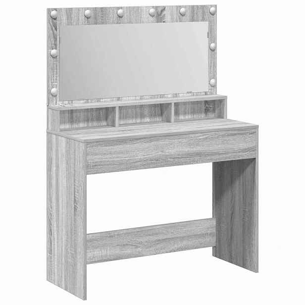 vidaXL Kosmetický stůl Šedá Sonoma 100 x 41 x 135 cm Kompozitní dřevo