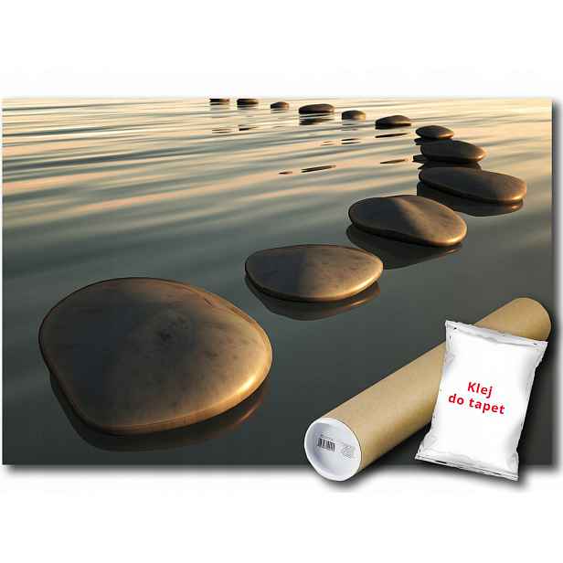 Vinylová Fototapeta Spa Zen Kameny Voda Harmonie Wellness Obnova 152x104