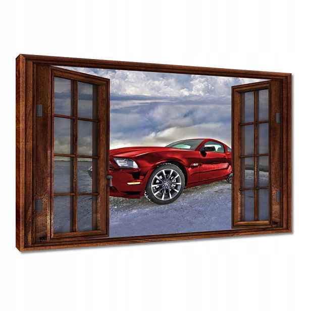 Obrazy 120x80 Červený Ford Mustang