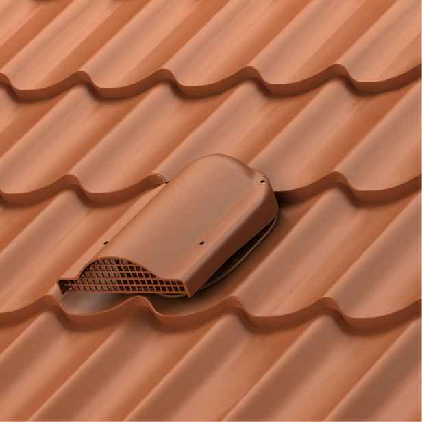 Odvětrávací otvor Wirplast Simple 150 mm pro plechovou střešní krytinu s trapézem