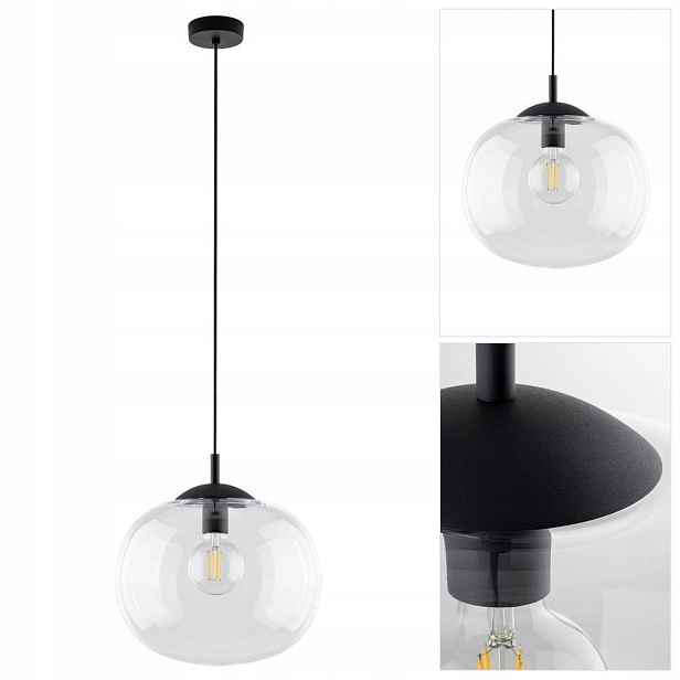 Závěsná lampa Vibe černá, moderní, nastavitelná výška do kuchyně Tk Lighting