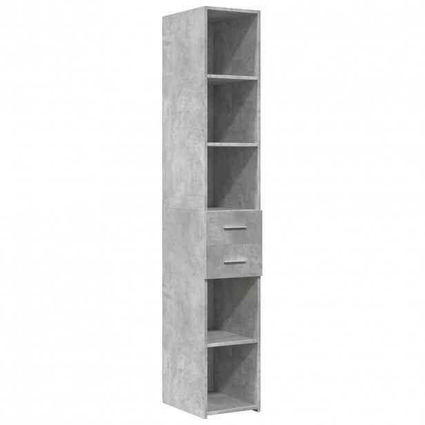 vidaXL Skříň highboard betonově šedá 30x42,5x185 cm kompozitní dřevo