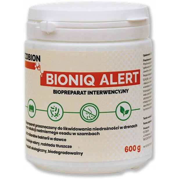 Ecobion Bioniq Alert přípravek na odvodnění drenáží