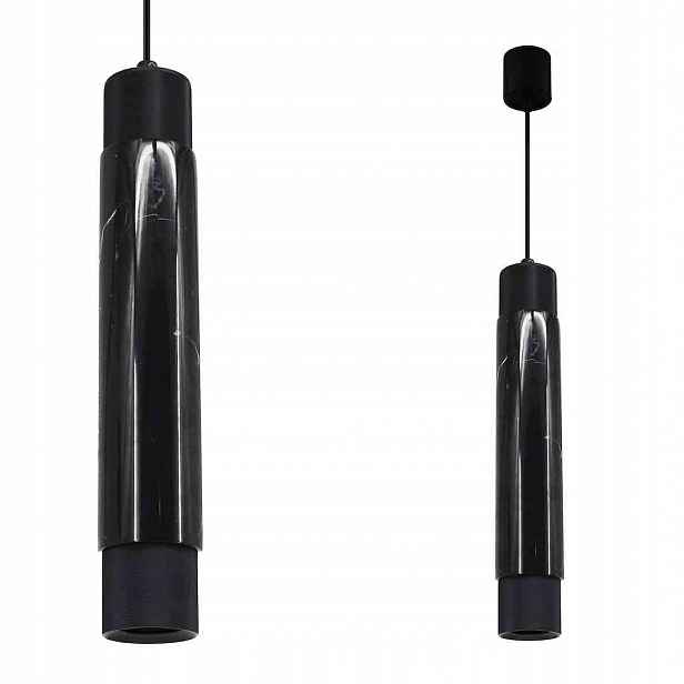 MiLAGRO Závěsná lampa Marble Black 1Xgu10 Stropní lustr Osvětlení