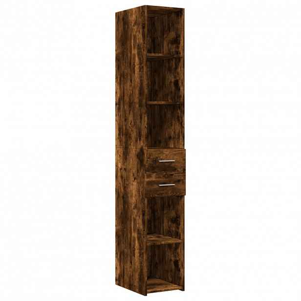 vidaXL Skříň highboard kouřový dub 30 x 42,5 x 185 cm kompozitní dřevo