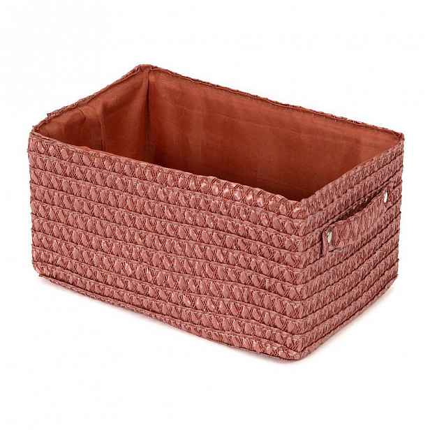 Červený úložný košík Compactor Lilou Basket Terracotta