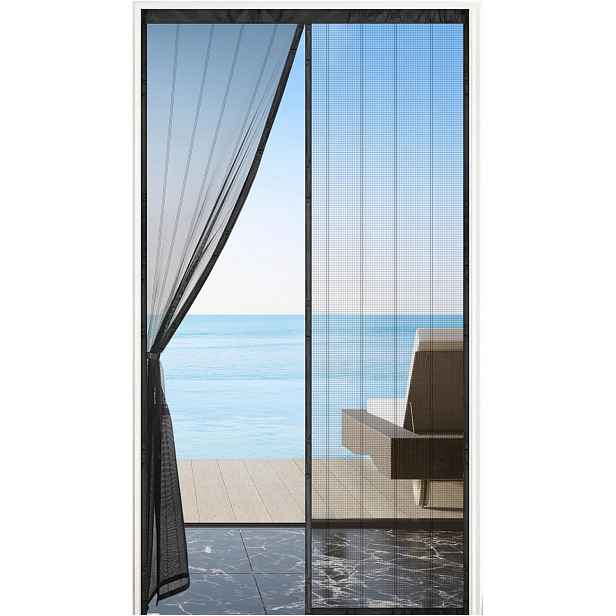 Moskytiéra Mycarbon 120x220 cm magnetická, černá, zesílená