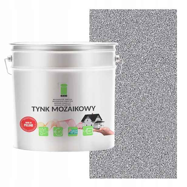 Mozaiková Omítka Stříbrná Marmolit Klasa 1 Mozaika Premium 7 kg Pryskyřičná