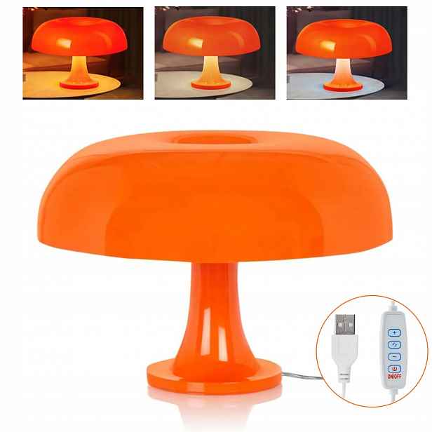 Stolní Led lampa Stolní lampa Usb Houba Lampička 3 Teplotami