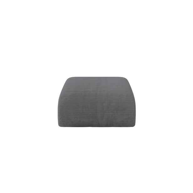 ALTDECOR MODULÁRNÍ TABURET MIRA-PUF 91x89x40 cm, tmavě šedý, manšestr