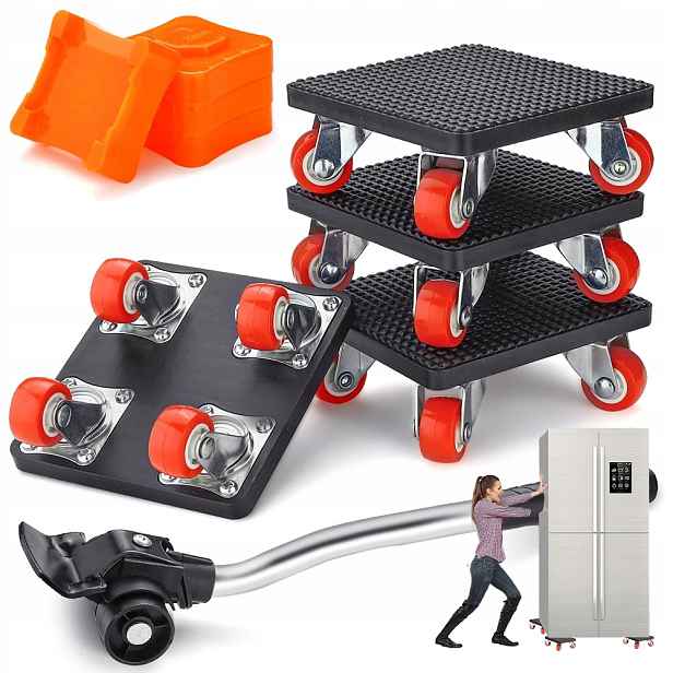 Transportní Kolečka 360° 500 Kg Abs+pvc Bezpečné Pro Podlahu, Protiskluzové