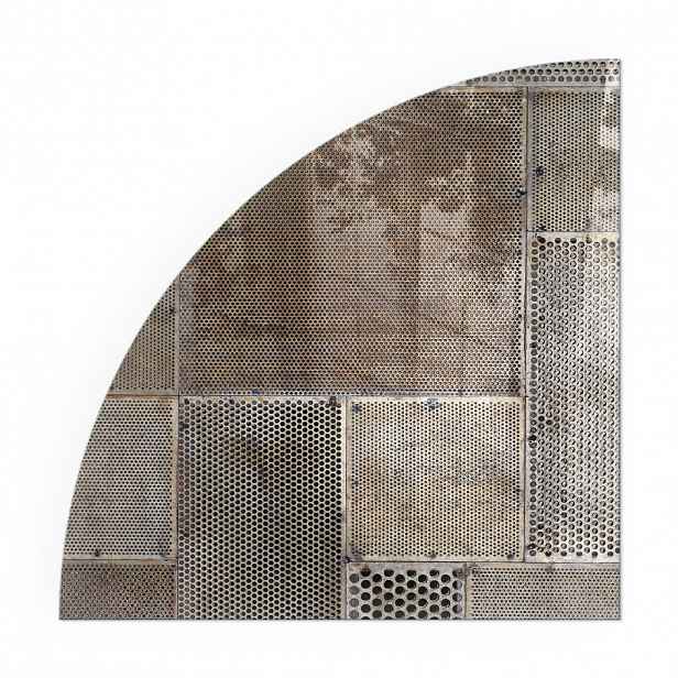 TULUP PODLOŽKA POD KRB 1/4 100x100 cm - Vzor perforovaného plechu