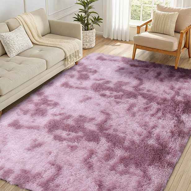 Koberec Obdélníkový 200X280 CM Plyšový, Omyvatelný, Protiskluzový